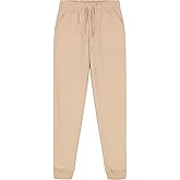 Izod Girls School Uniform Jogger Pants, Elastic Waistband with Drawstring Closure, Stretch Performance Fabric