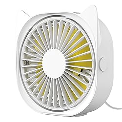 USB Desk Fans Small Quiet - Mini Cute Desktop Fan