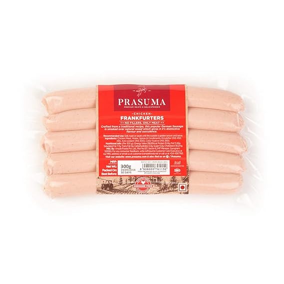 Prasuma Chicken Franks Pouch, 300 g