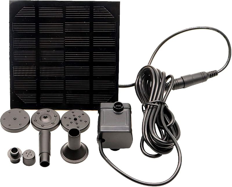 MEETOZ Solar Panel Water Pump Fountain for Bird Bath Garden Pond 1.8W