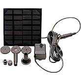 Hovico Solar Fountain - Panel Water Pump for Bird Bath Solar Panel Kit Outdoor Fountain for Outdoor Small Pond, Patio Garden and Fish Tank