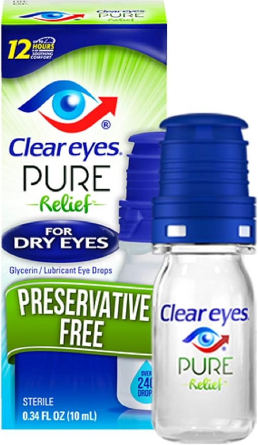 Clear Eyes Preservative Free Pure Relief for Dry Eyes .3