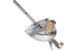 JCFANTS Premium Miter Gauge, 27 Angle Stops for Table Saws, Router Tables, Band Saw and Woodworking Tools (Sliver)