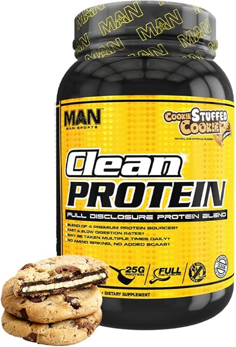 man sports clean protein