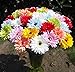 10 PCS Real Touch Latex Silk Artificial fake plastic Daisy Chrysanthemum Flowers Sun Chrysanthemum,Sunflower, Simulation Gerber, Dimorphotheca,Party Room home Decoration DIY Flower Bouquet (pink)