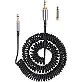 weishan Solo4 Cord Coiled Audio Cable Replacement for Dre Beats Studio3 / Studio Pro/Solo 3 Wireless Noise Cancelling Headphones, 3.5mm(1/8") Extension Wire Compatible with iPhone PS5 Xbox One, 14ft