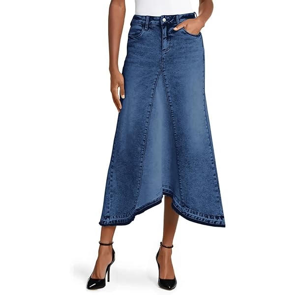 スカート hejokr Maxi Denim Dungarees Skirt スカート hejokr Maxi