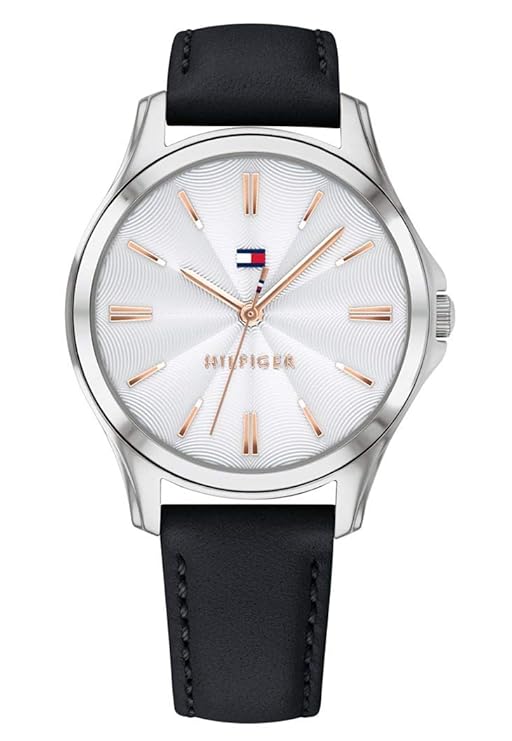 Tommy Hilfiger Damen Analog Quarz Uhr mit Leder Armband 1781953