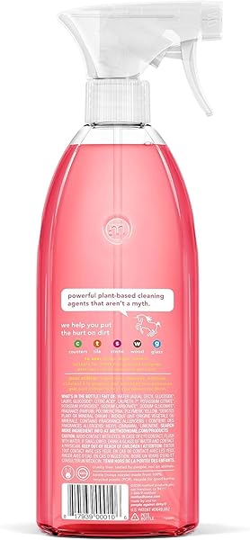 METHOD ALL-PURPOSE CLEANER, PINK GRAPEFRUIT, PERFECT FOR MOST COUNTERS, TILES, STONE, AND MORE, 28 OZ SPRAY BOTTLE