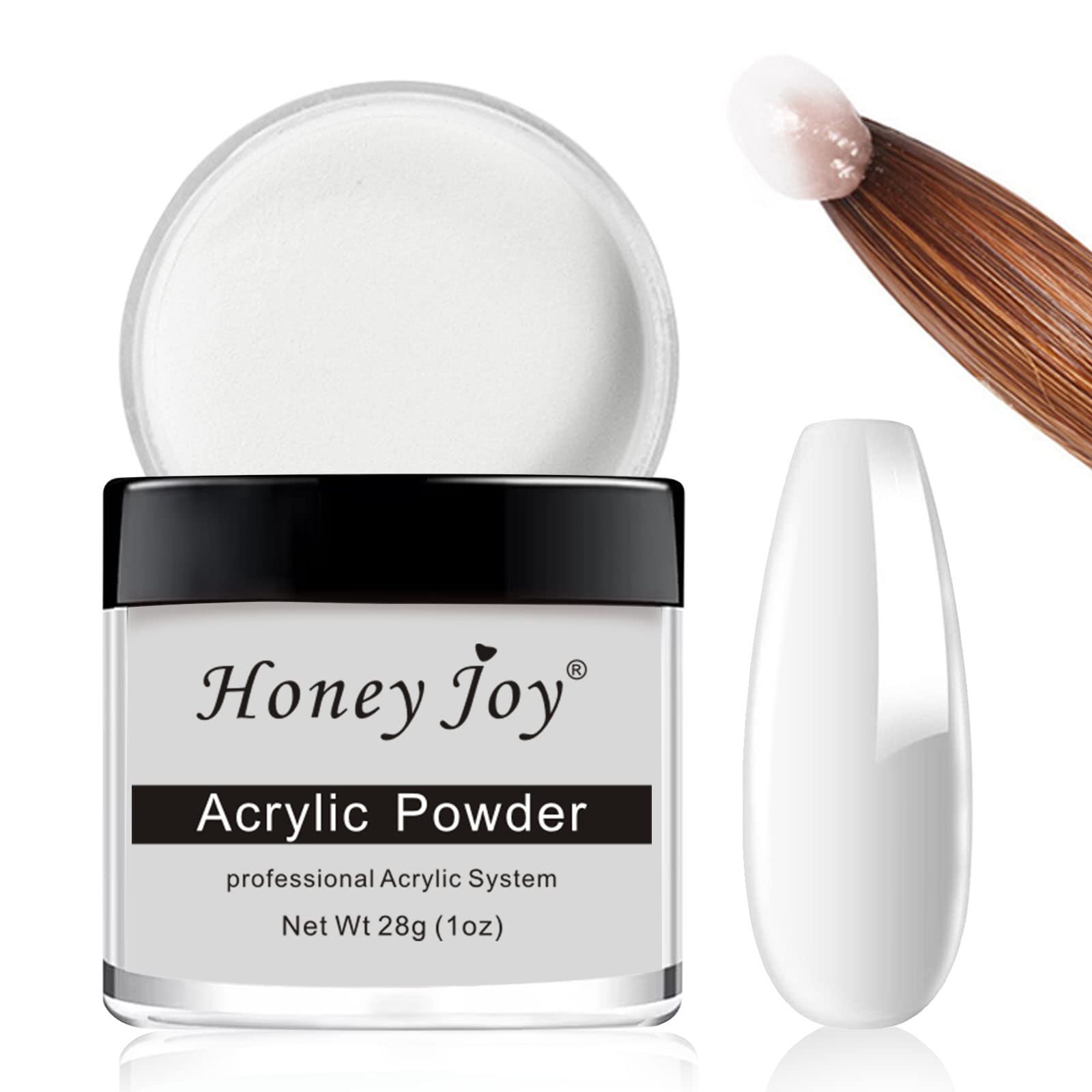 28g/Box Professional Clear Acrylic Powder for Nail Extension and French Manicure, HJ-NAP016 (Clear)