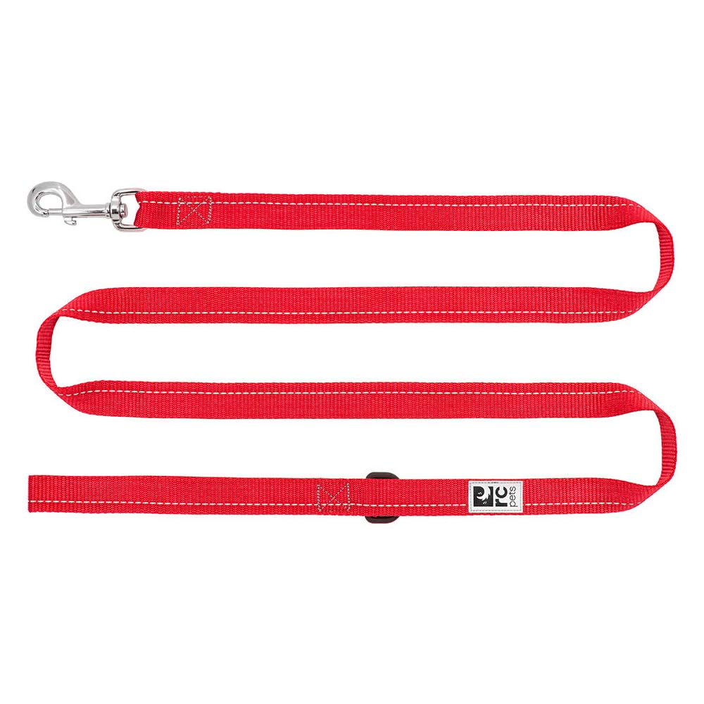 RC Pet Products Primary Collection Active Dog Leash, 1", Red