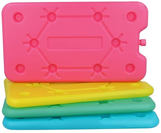 com-four® 4X Paquete de Hielo Extra Plano - Ahorra Espacio y es ...