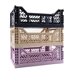 Collapsible Storage Box, Foldable Crate Organizer