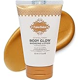 Fake Bake Bronzy Babe Body Glow Face & Body Tinted Moisturizer Lotion, Highlighter, Makeup & Moisturizing Skincare Healthy Color Boost from Plants & Vitamins - For All Skin Tones, Women & Men - 2oz