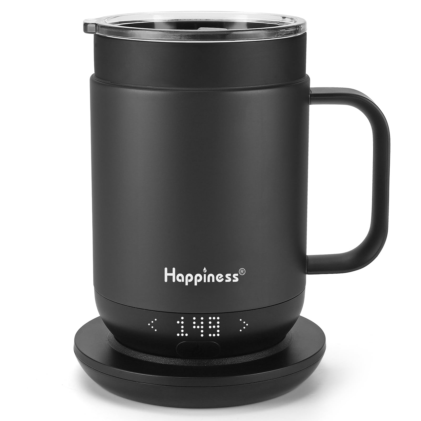 Photo 1 of Happiness Smart Heated Coffee Mug,16oz Rechargeable Electric Self Heating Temperature Control Coffee Cup