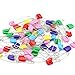 Topixdeals Baby Child Infant Kids Plastic Head Cloth Diaper Nappy Pins Safety Hold Clip Locking Cloth Size L - Random Color (50)