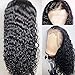 YMS Glueless Lace Front Wigs Human Hair with Baby Hair Pre Plucked Curly Brazilian Virgin Hair Lace Front Wigs for Black Women (10 inch with 130 density,Lace Front Wig)