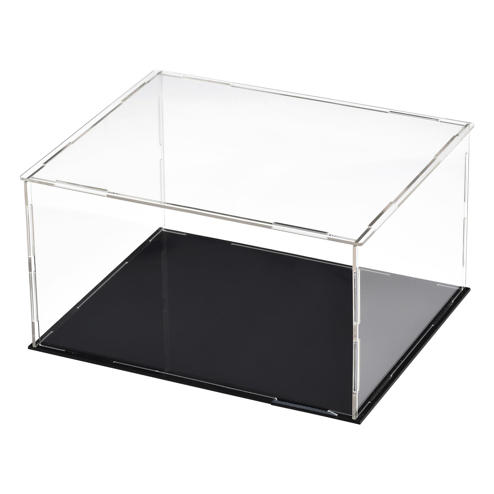 DMiotech 1 Pack Acrylic Display Case Box Transparent Dustproof Showcase, 9.8x7.9x5.9 Inch for Collectibles