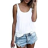 OMSJ Women Shirts Sleeveless Summer Tunic Loose Fit Tank Tops