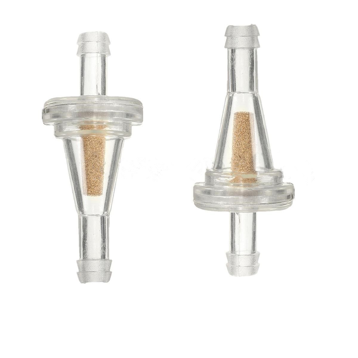 Onmi 10pcs Clear Inline Gas Fuel Filter for Golf Cart Kawasaki John Deere EZGO