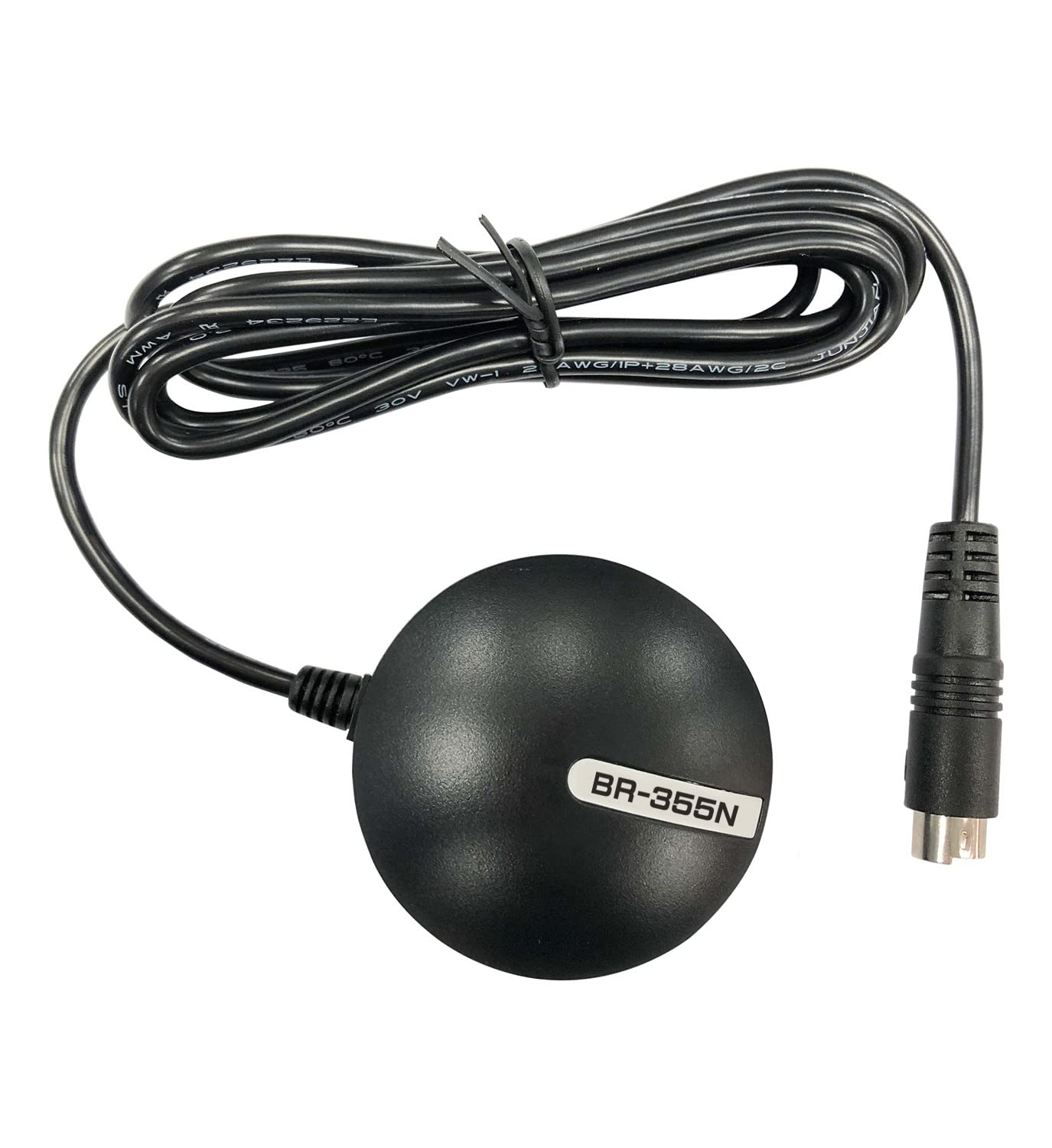 GlobalSat BR-355N Serial GPS Receiver (Black), Made in Taiwan