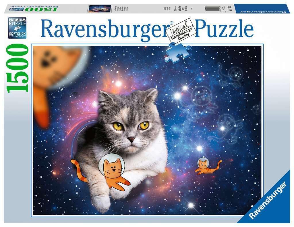 Ravensburger - Cat in Space Puzzle, 1500 Pieces, Adult Puzzles