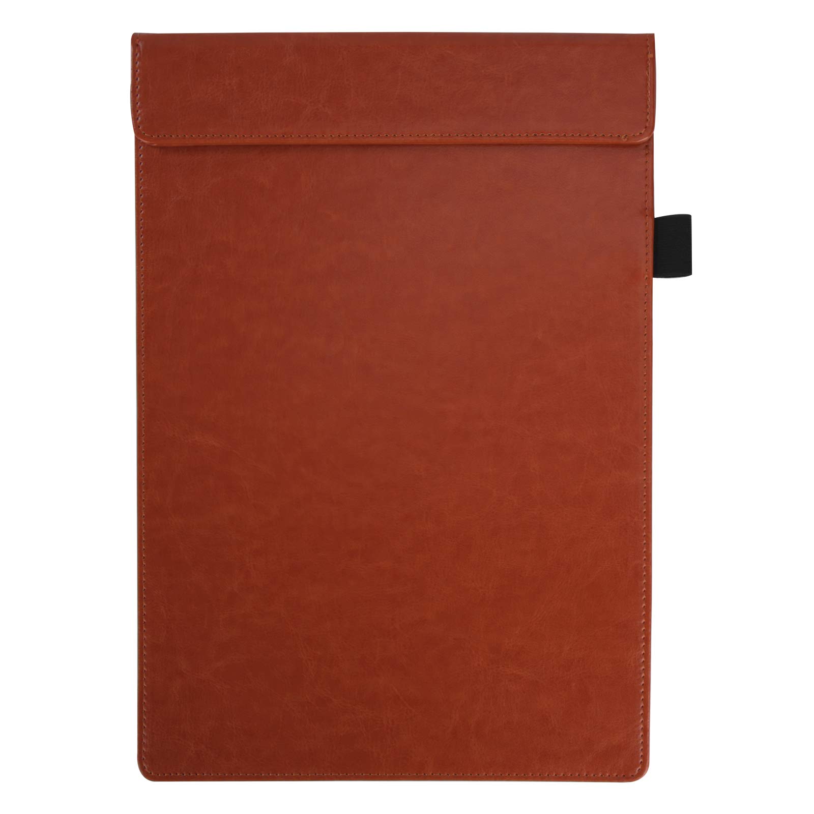 Leather Clipboard A4 Writing Board Menu Holders with Pen Insert and Magnetic Buckle for Office Business School Cafes Bars Restaurant, Brown