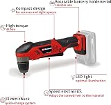 Einhell 18V Cordless Right Angle Drill TE-AD 18 Li-Solo 45Nm 10mm Chuck LED view 3