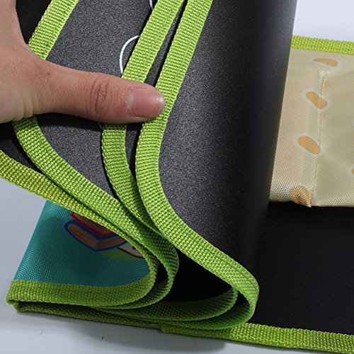 Leiyini Travel Doodle Mat Portable Drawing Board Children Mess Free Chalk Board Doodle & Drawing Book Early Educational Learning Toy (B)