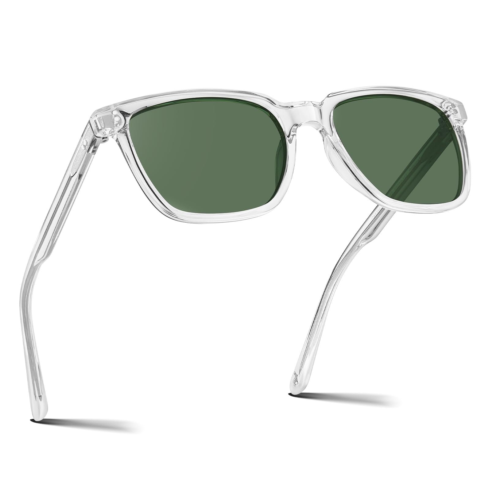 Photo 1 of CARFIA Retro Acetate Polarized Sunglasses for Men UV400 Protection Driving Outdoor Anti-Glare Sun Glasses