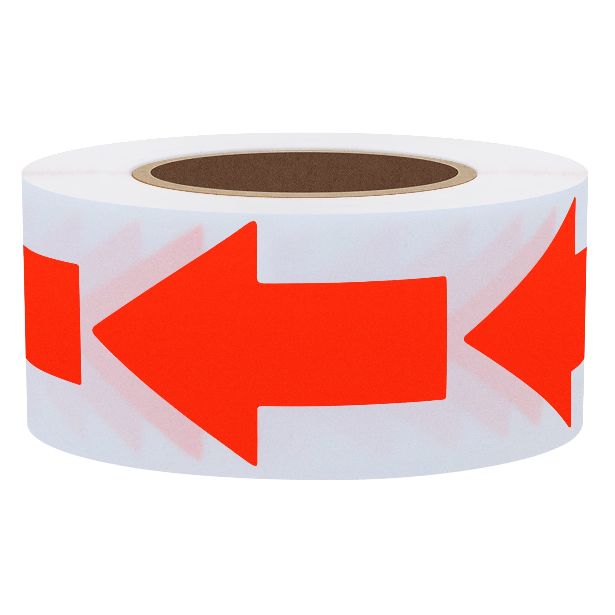 Hybsk Fluorescence Red Arrow Stickers Total 500 Labels Per Roll (Fluorescence Red)