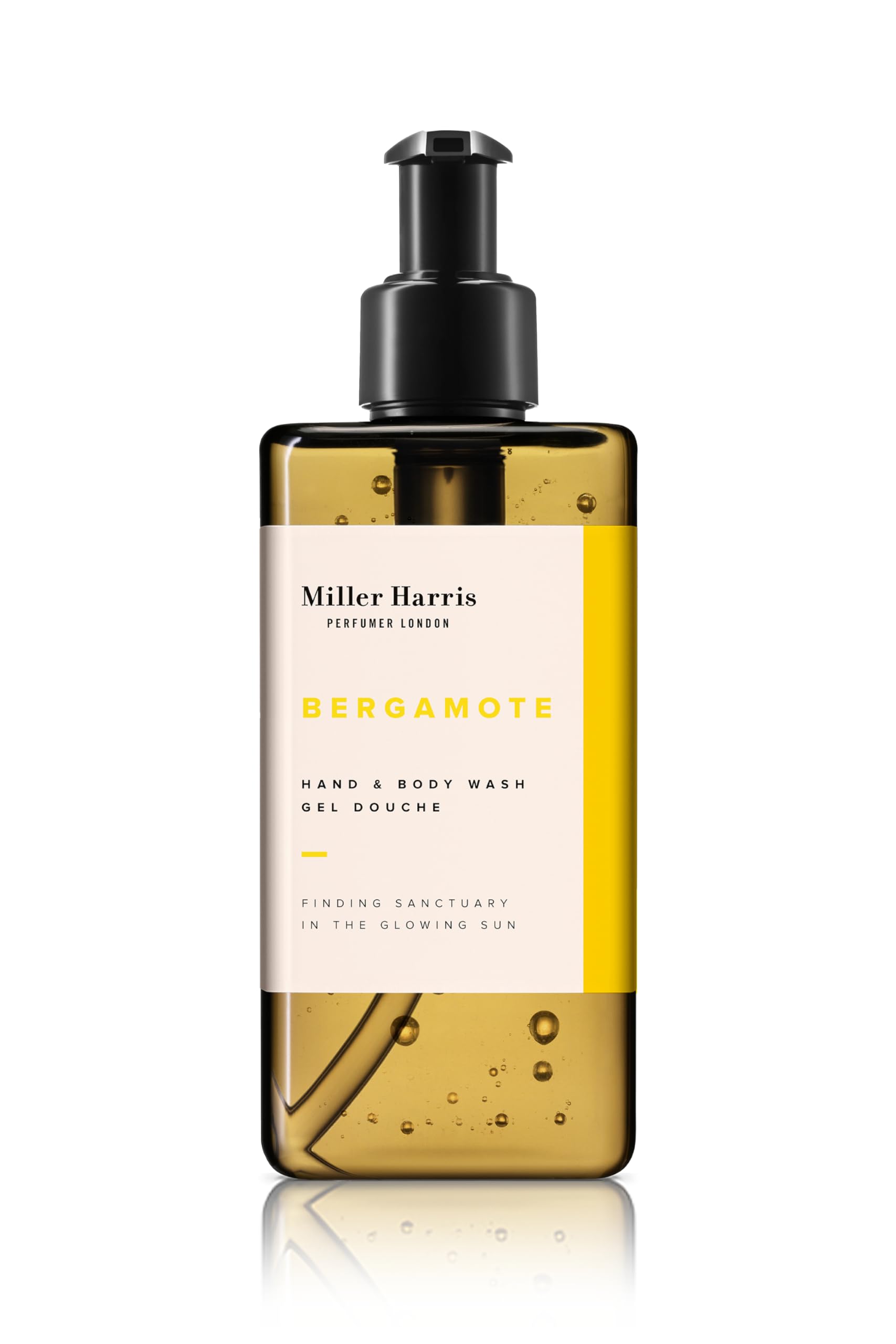 Miller Harris Bergamote Hand and Body Wash 300ml – Rosemary, Vitamin E and Coconut | Citrus & Aromatic Scent for Gentle Cleansing