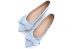TN TANGNEST Women Fashion Bowknot Flats Comfort Pointed Toe Dress Shoes