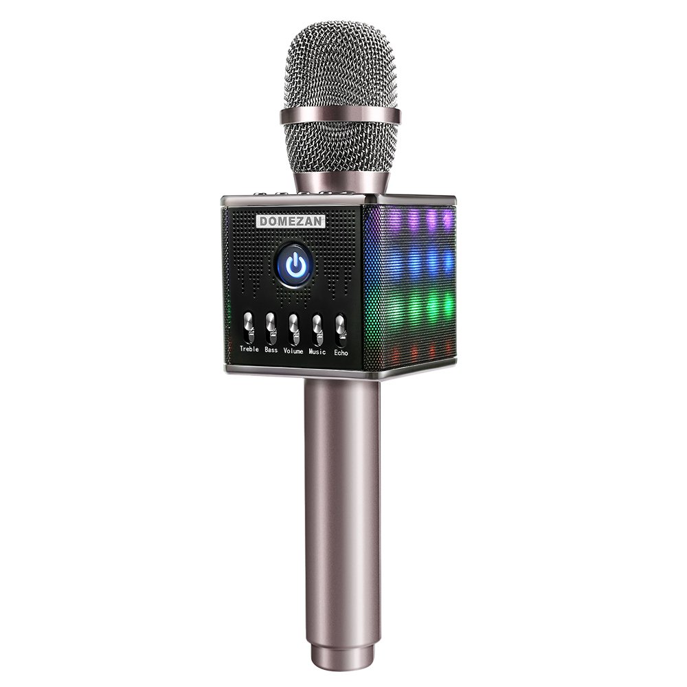 Best Karaoke Microphone Wireless Domezan Bluetooth Speaker Mic 3200mAh Samsung eBay