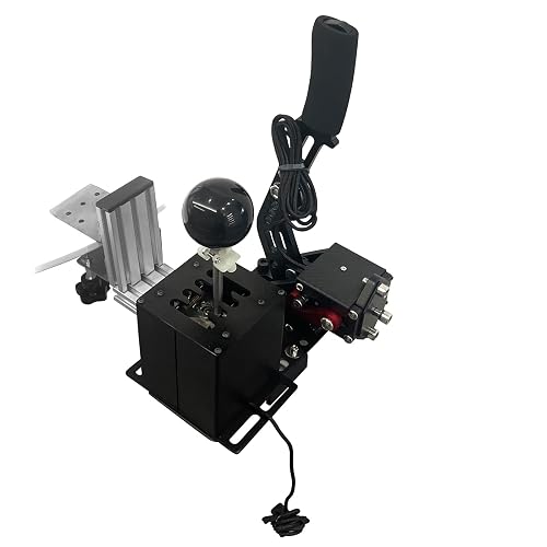 PC USB Simulator Shifter Handbrake with H Gear Shifter for