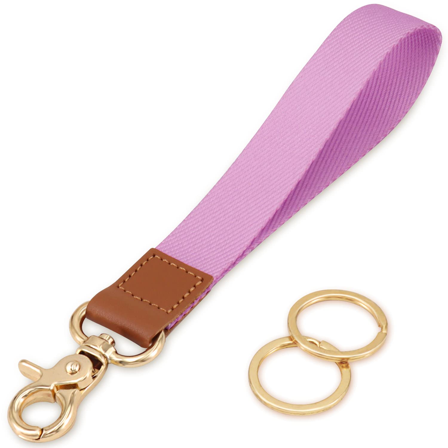 Photo 1 of HONZUEN Wrist Lanyard for Women and Men, Keychain Lanyard for Keys, Wrist Keychain Strap for Car Keys ID Badge Wallet Card Holder (Light Purple)