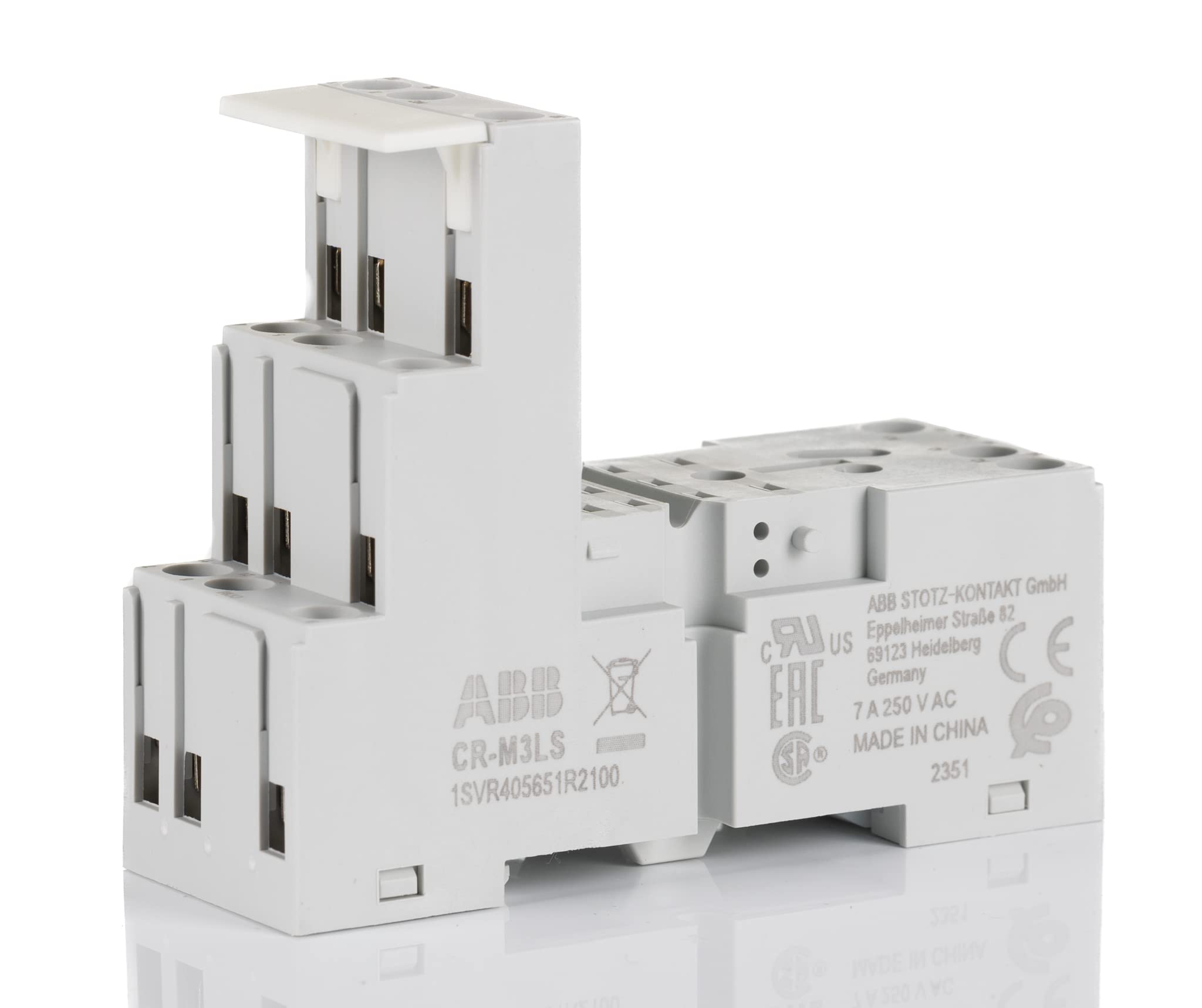 ABB CR-M3LS Logical Socket for 3c/o CR-M Relay (ABB1SVR405651R2100)