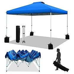 WEIZE Pop up Canopy Tent 10x10ft, 1-Button Push