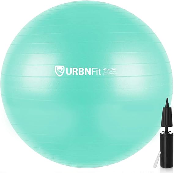URBNFit Exercise Ball (Multiple Sizes) for Fitness, Stability, Balance