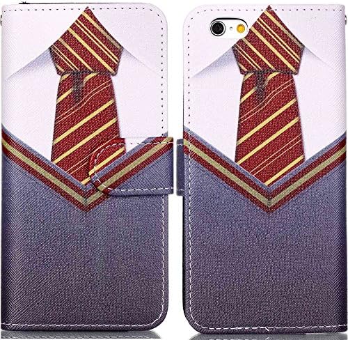 Iphone SE Case, Iphone 5S Wallet Case - Hogwarts Gryffindor Uniform Pattern Premium PU Leather Wallet Case Stand Cover with Card Slots Cash Compartment for Apple iphone 5 5S iphone SE