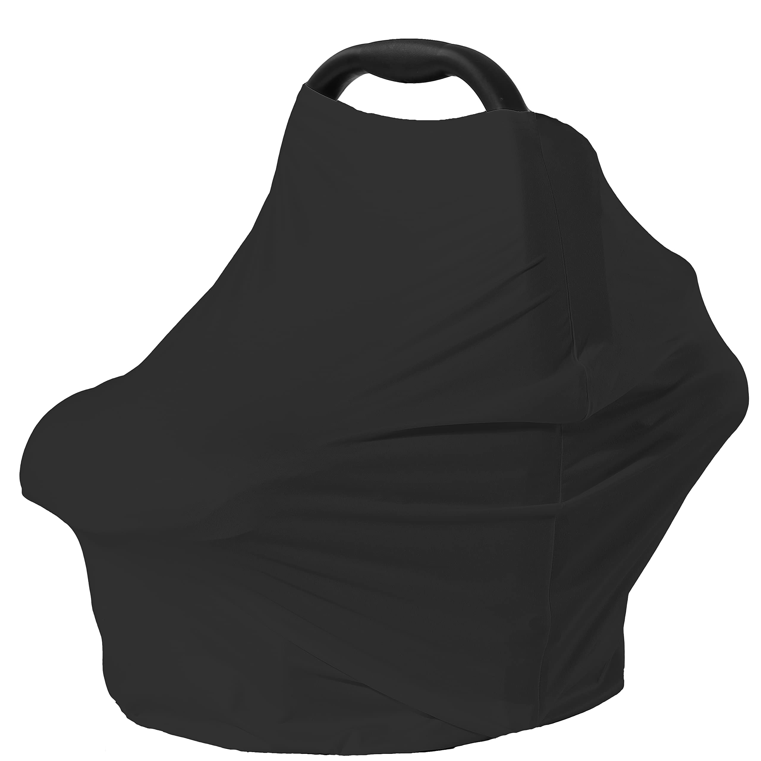 Photo 1 of Carseat Covers for Baby Breastfeeding – Multi use Car Seat Canopy Cover, Infant Stroller Canopy Cover for Boy and Girls (Black Print)