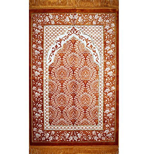 Prayer rug - plush velvet very soft muslim turkish jana…