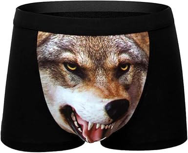 Willow SFashion Men's Wolf Head 3D 
