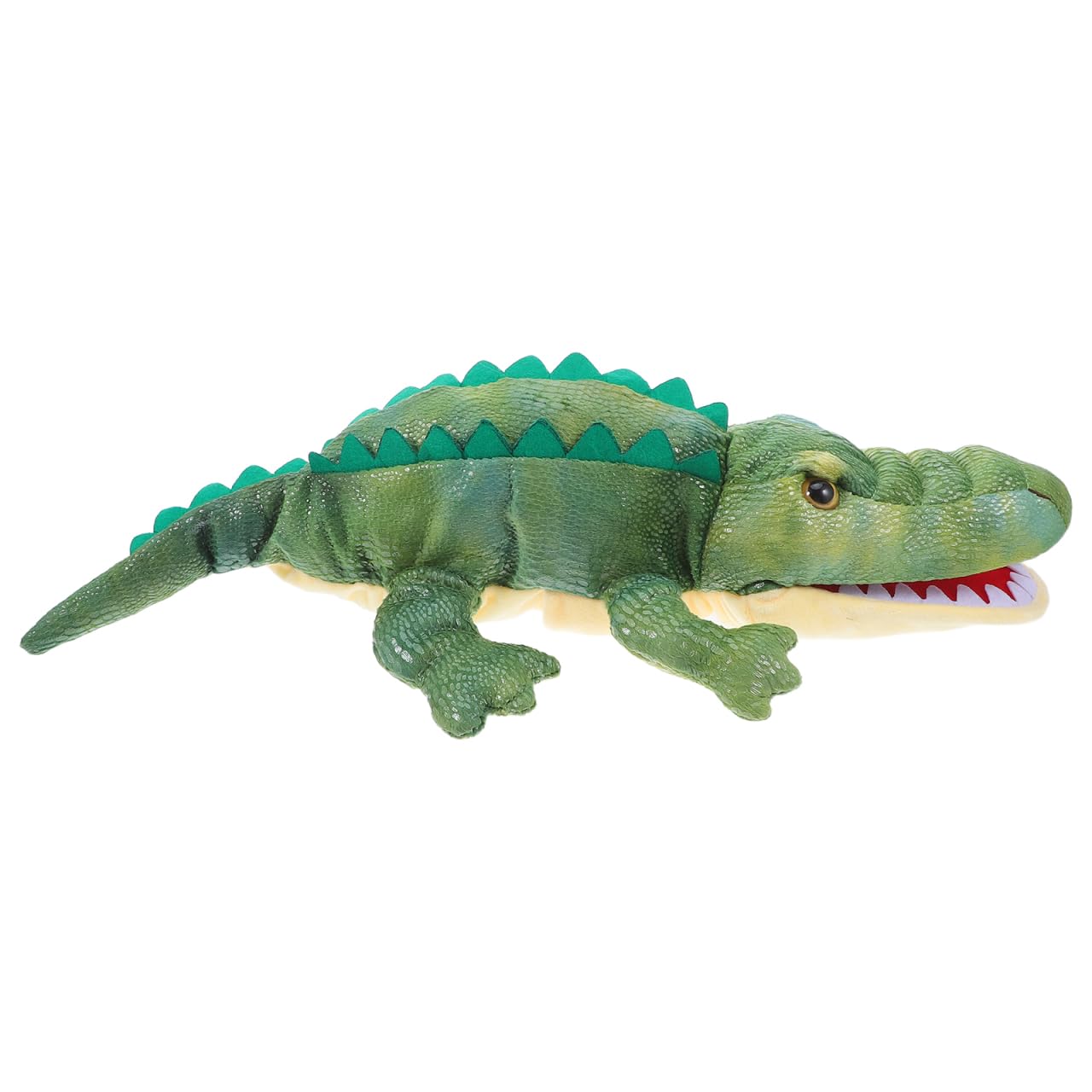 JOINPAYA Alligator Hand Puppet Large Soft Plush with Movable Mouth for Interactive Storytelling Educational Play at Home and Classroom Activities