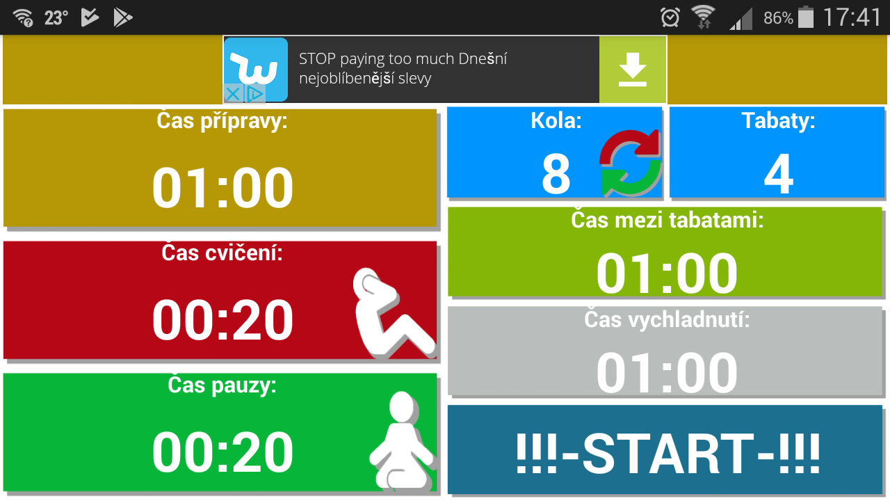 Tabata Timer HIIT Appstore for Android