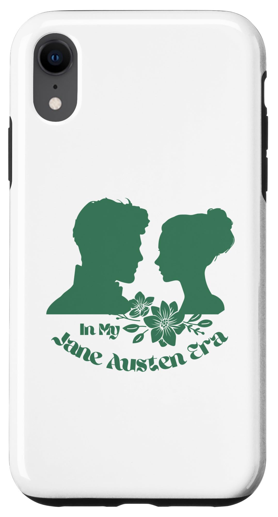 iPhone XR In My Jane Austen Era Gentleman Lady Flowers Case