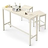 Cozyman Outdoor Bar Height Table and Chairs Set, 3