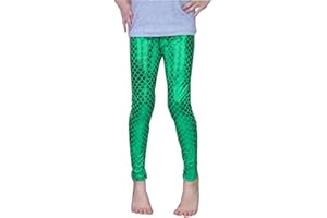 Frogwill Girls Mermaid Scale Leggings Fish Pants 3-11 Years