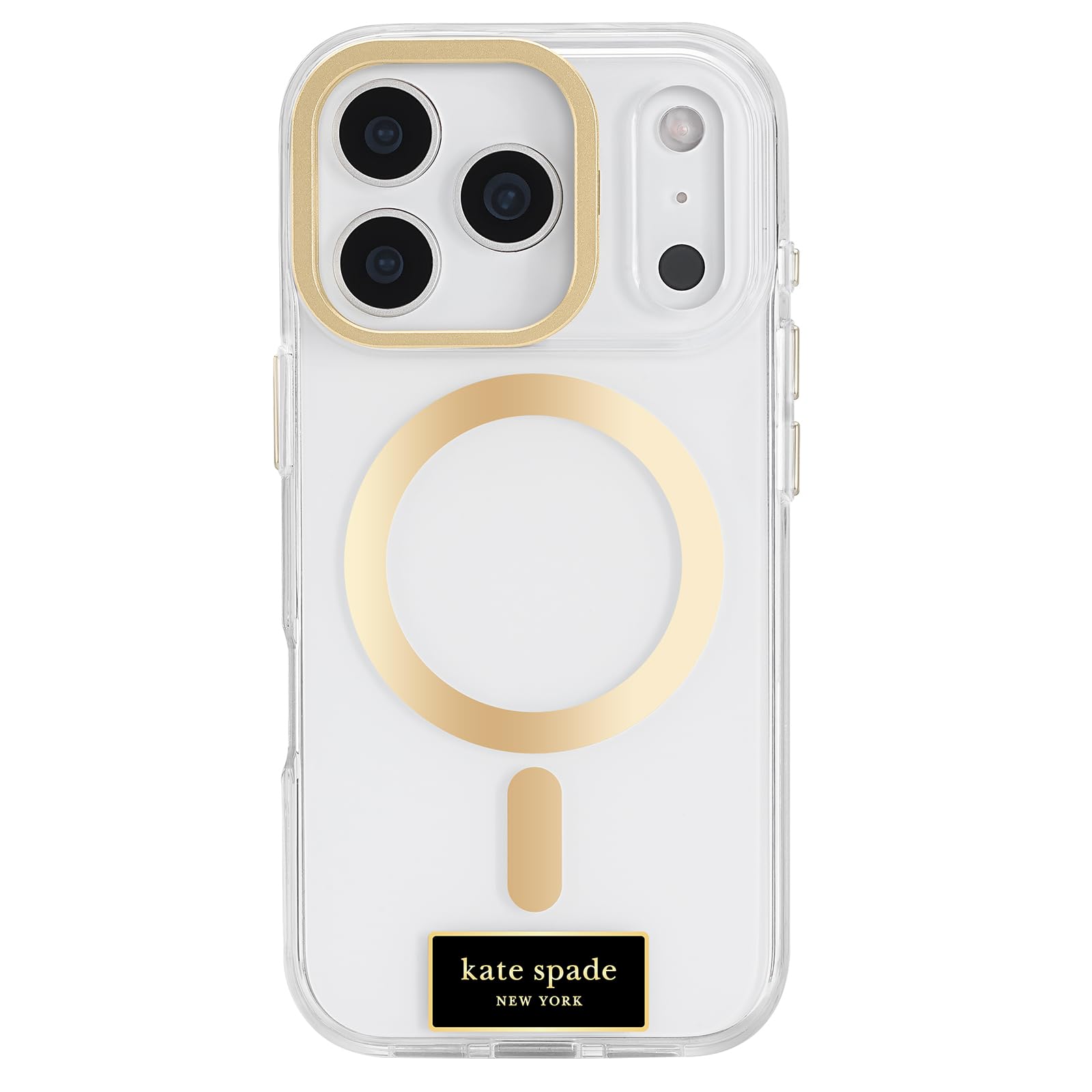 Photo 1 of kate spade new york iPhone 17 Pro Case with Camera Stand - Compatible with MagSafe - Designer Phone Case - Icon Clear
