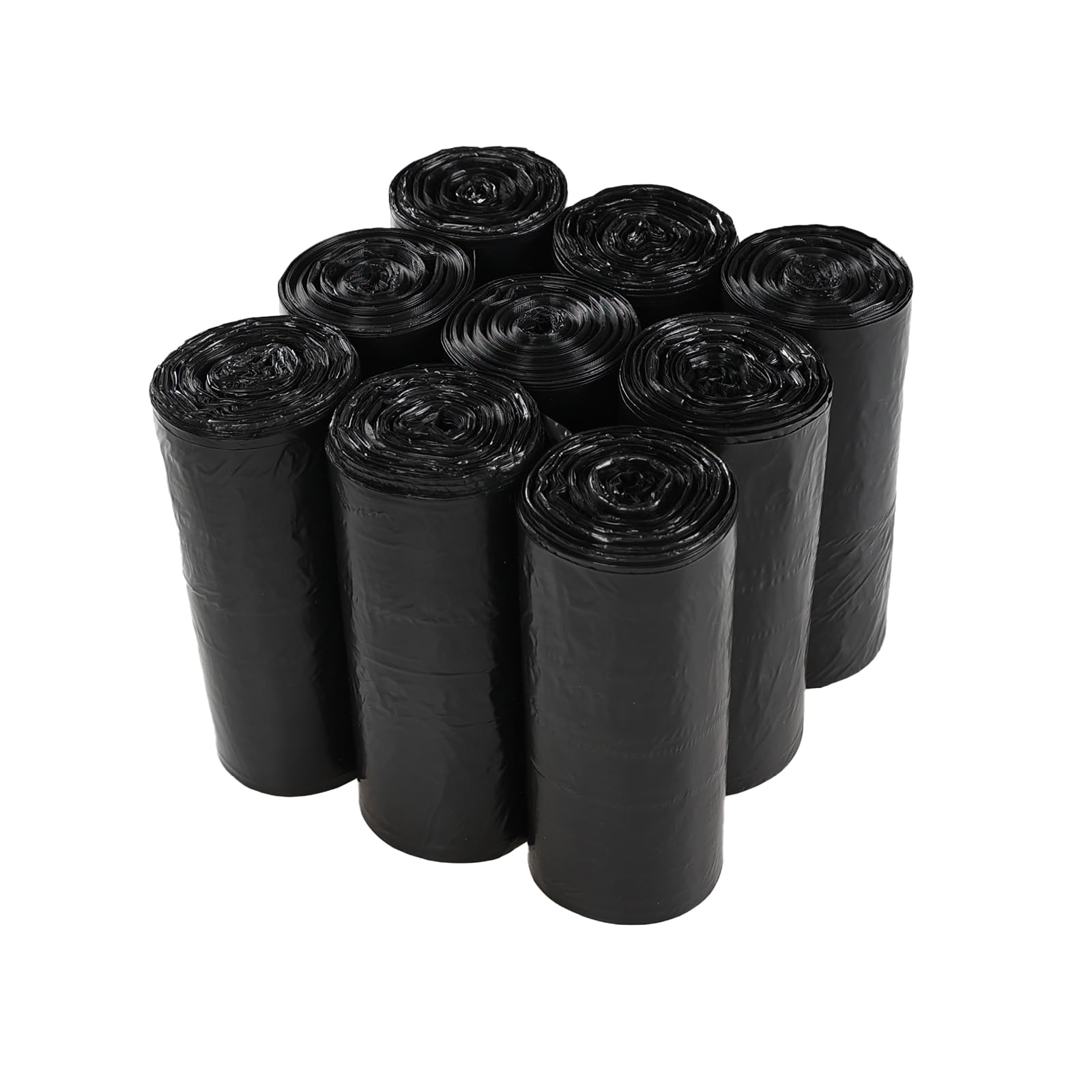 Buyitt 10L Kitchen Bin Liner, Black, 225 Counts